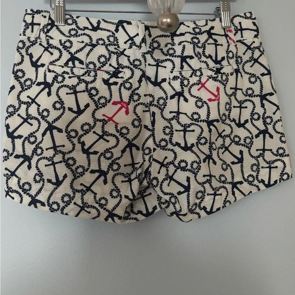 Lilly Pulitzer Navy and Pink Anchor Print Shorts - Picture 7 of 7